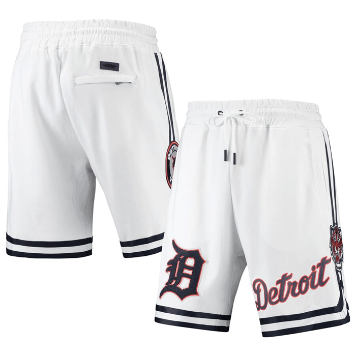 Men's Detroit Tigers White Team Shorts
